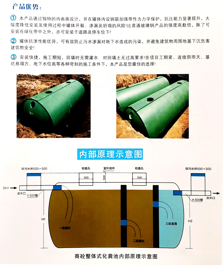 温江玻璃钢化粪池